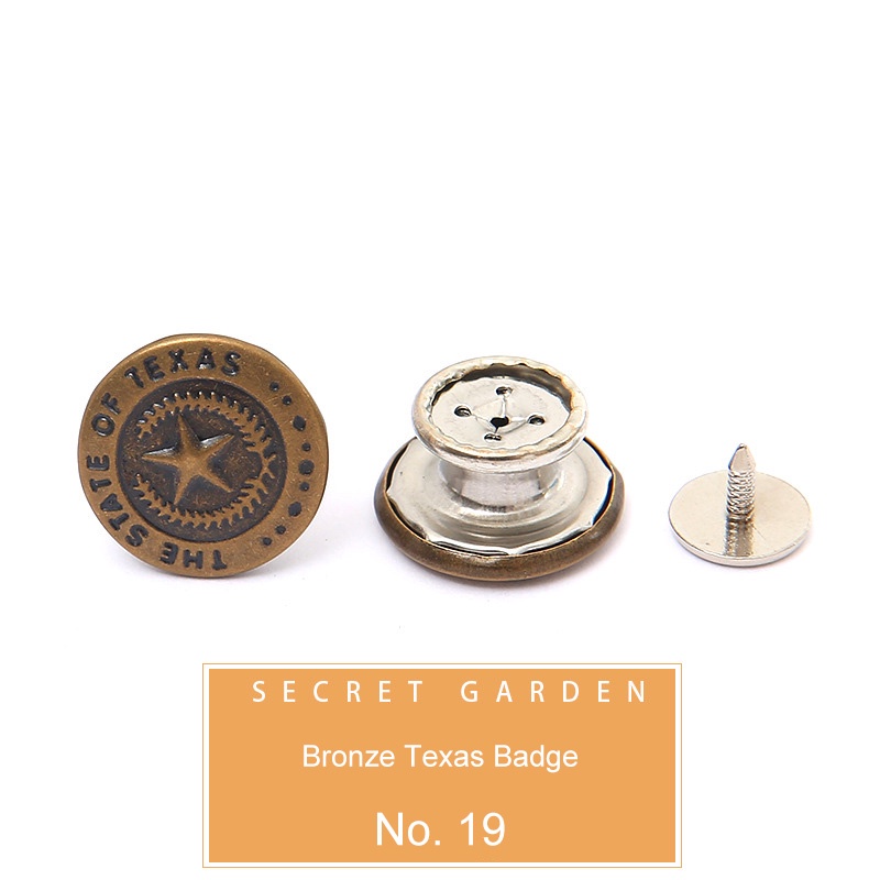 Kancing Jeans Logam Simple Adjustable Kancing Pengait Celana Panjang Jeans Denim Desain Kancing Kait Gesper Denim Bunga Daisy Warna Putih Kait Kait Pengecil Lingkar Pengait Pengecil Pinggang-23