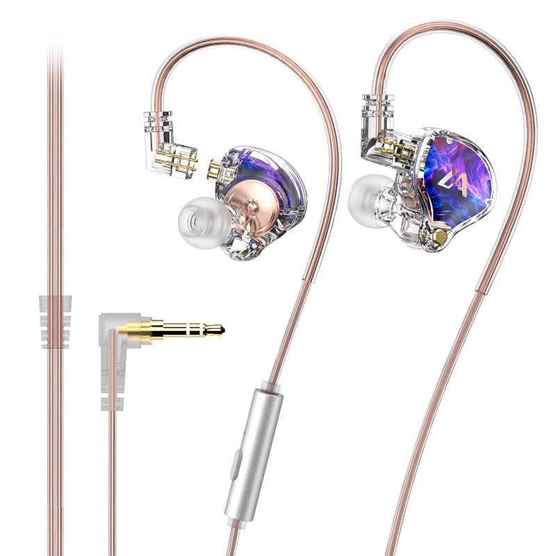 Wp03 Earphone In ear HIFI 3D Dinamis Dengan Kabel Upgrade Bisa Dilepas Untuk Olahraga