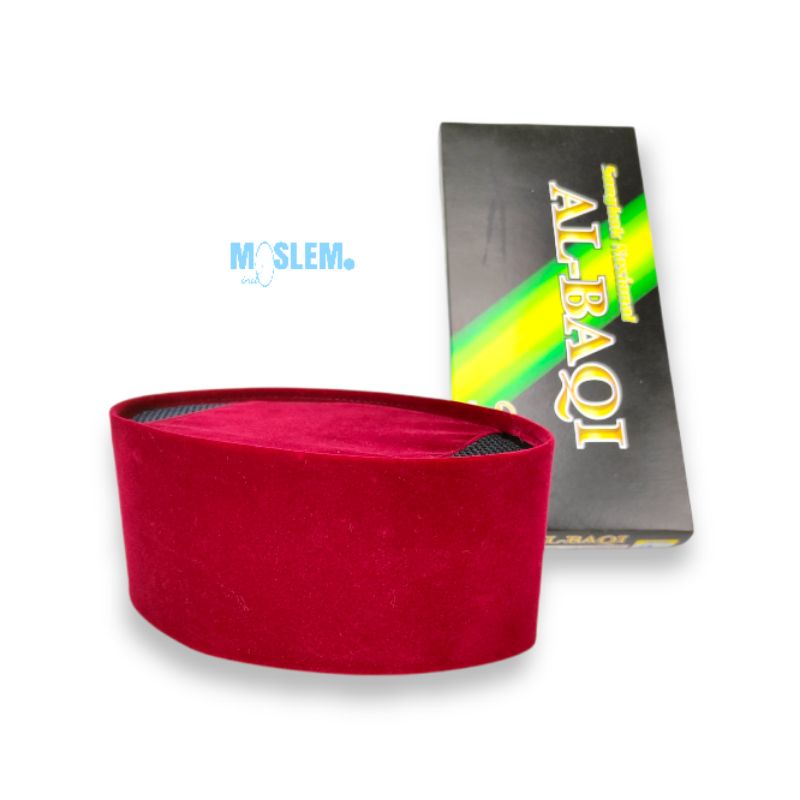 peci / kofyah / songkok beludru warna merah, biru, hijau (AC)