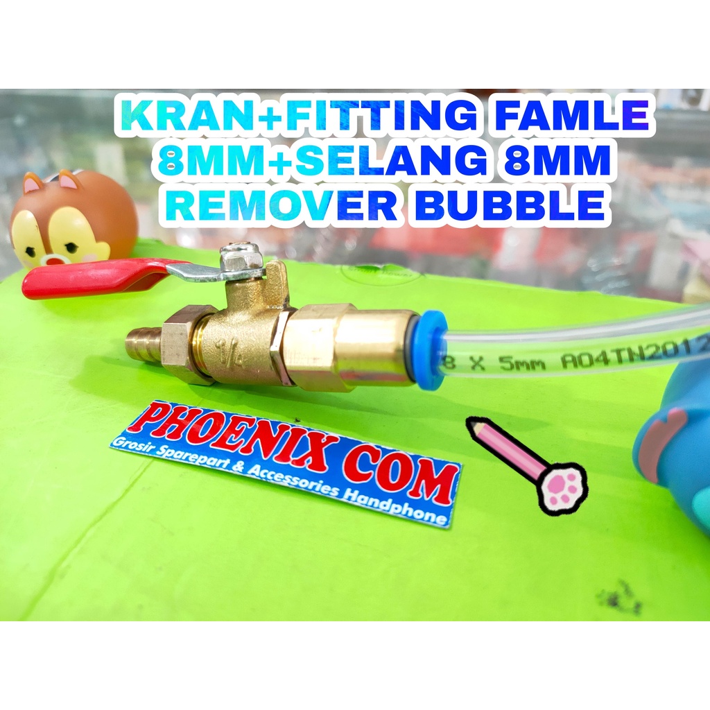 KRAN+FITTING FAMELA 8MM TO SELANG 8MM REMOVER BUBBLE