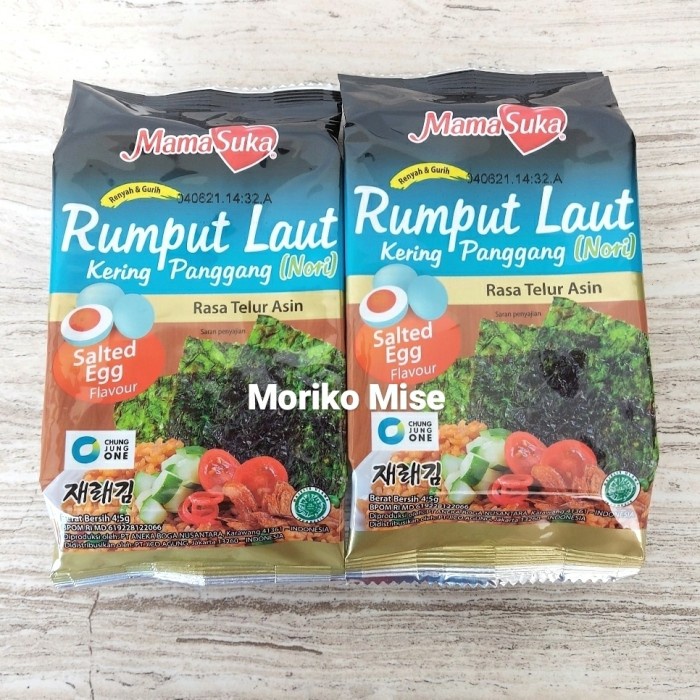 TERLARIS mamasuka nori salted egg / rumput laut nori panggang / telur asin