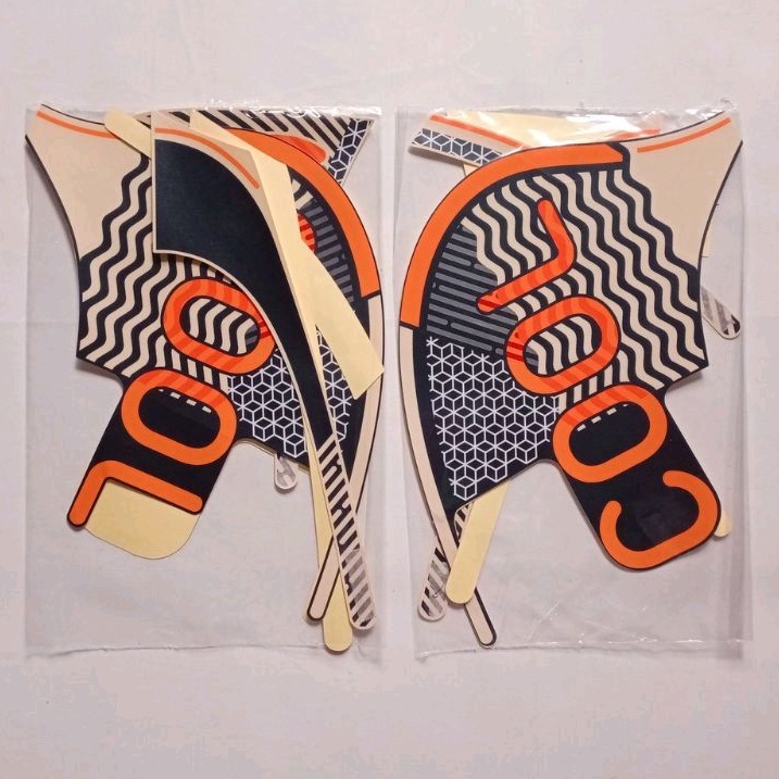 STRIPING LIST STIKER SCOOPY FASHION COOL TAHUN 2022 MATTE BLUE TERBARU BIRU