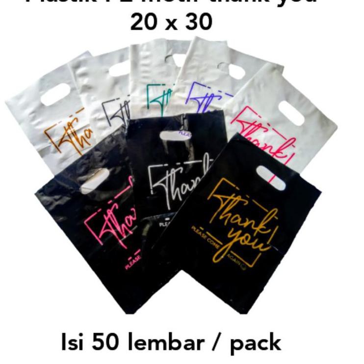 

SILAHKAN BELI!!! Plastik plong motif thank you / plastik pond motif thank you 20 x 30
