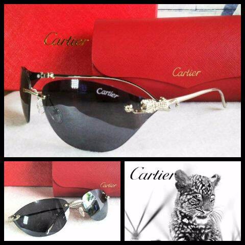Kacamata Sunglass Cartier bor hitam
