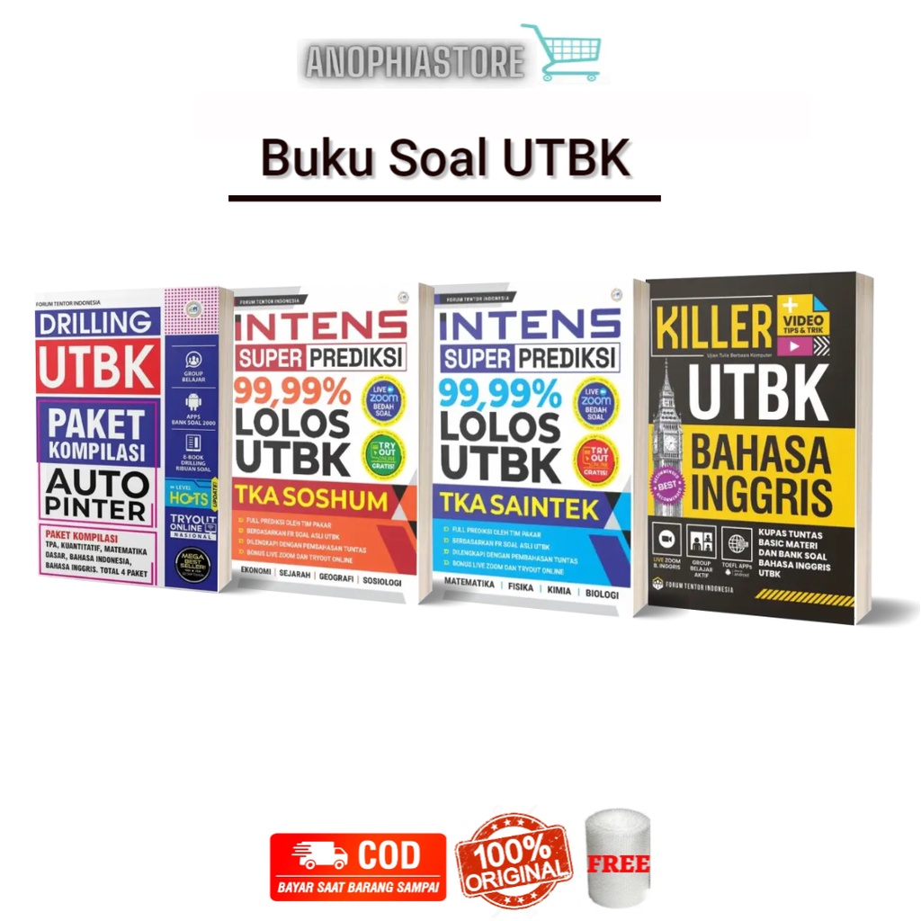 Buku UTBK 2023 Drilling UTBK Kompilasi Intens Lolos UTBK Saintek Soshum