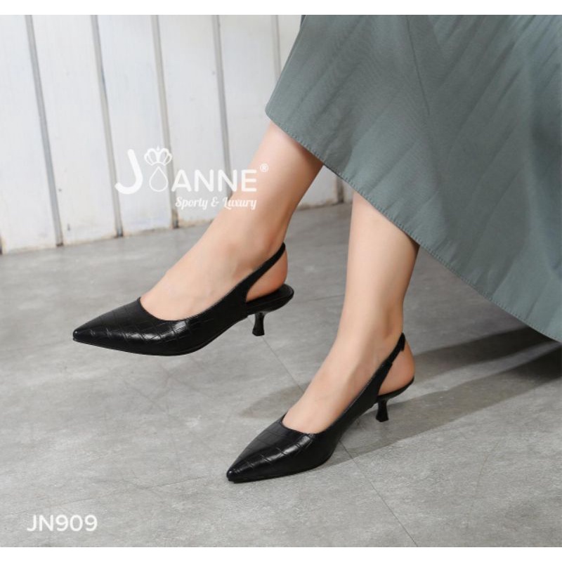 RESTOCK!! JOANNE Sepatu Slingback Heels Shoes JN909 [ORIGINAL BRAND]