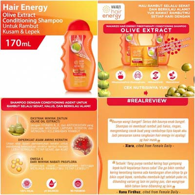 Makarizo Hair Energy Fibertherapy Conditioning Shampoo 170 mL / Shampo Kondisioner_Cerianti