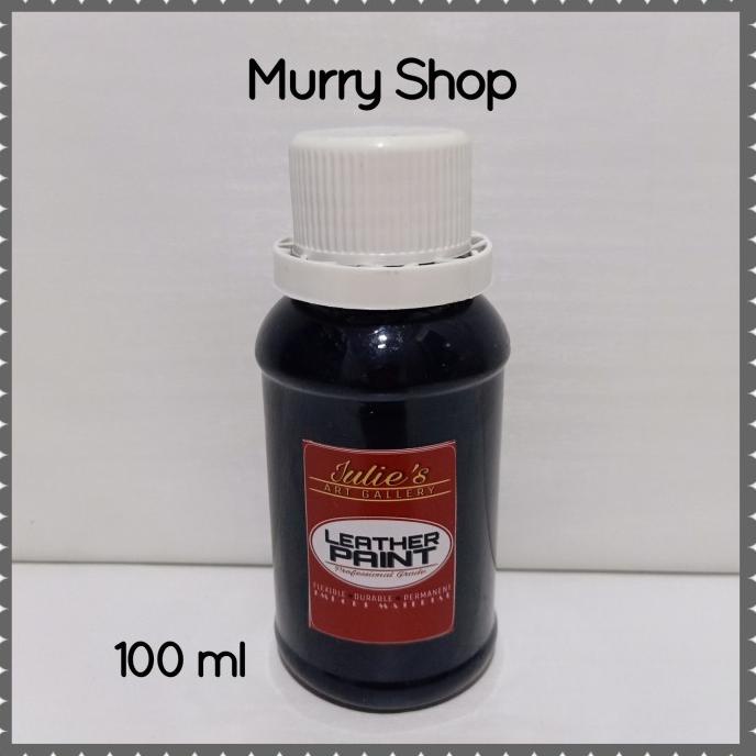 Cat Kulit Tas Sepatu Warna Hitam Black