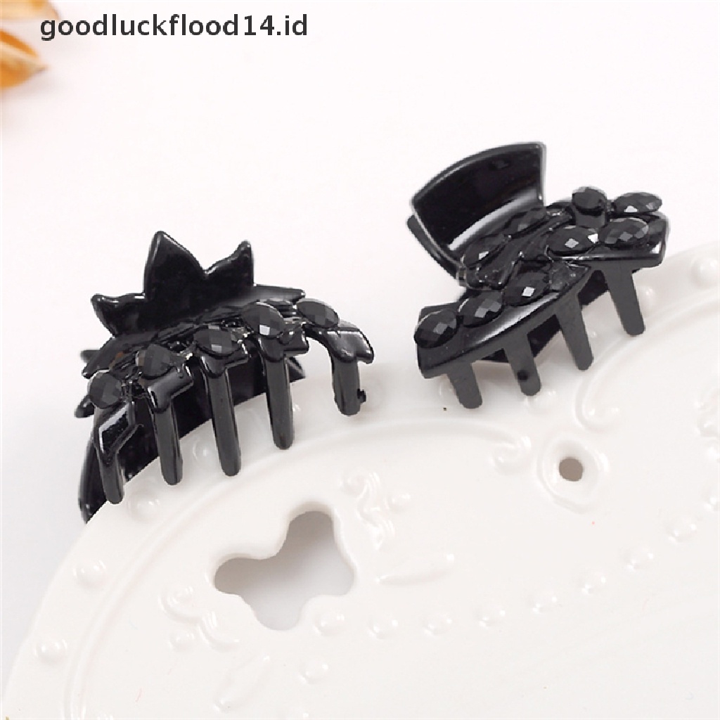 [OOID] 10pcs Popular Mixed Small Plastic Black Hair Clips Hairpin Claws Clamps Fashion ID