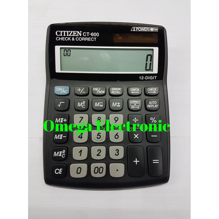 

ORIGINAL CITIZEN CT-600J - KALKULATOR MEJA OFFICE CHECK CORRECT CT 600 - CUCI GUDANG LHOOO