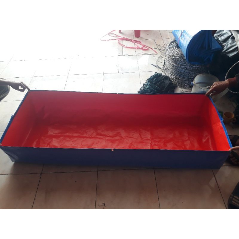 terpal kolam ikan 150x100x50 korea tebal