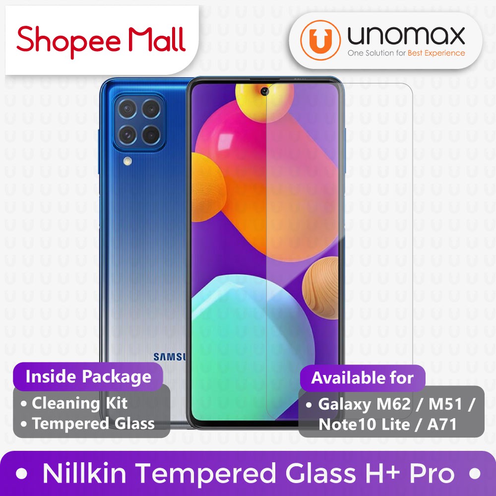 Tempered Glass Samsung Galaxy M62 / M51 / Note 10 Lite / A71 Nillkin Anti Explosion H+ Pro