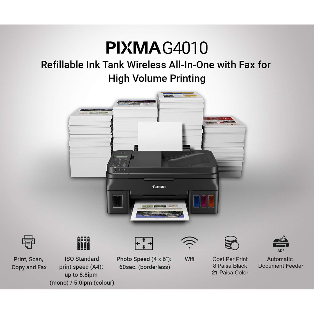 PRINTER CANON G4010 (AIO+WIFI+FAX) / CANON G 4010