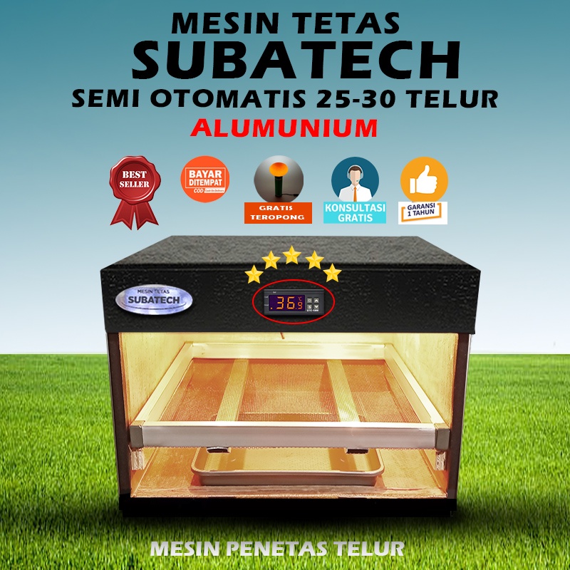 SUBATECH SO 40 50 Mesin Tetas Telur Semi Otomatis Penetas