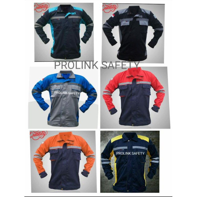 SERAGAM SAFETY SEMI JAKET 6 PILIHAN WARNA