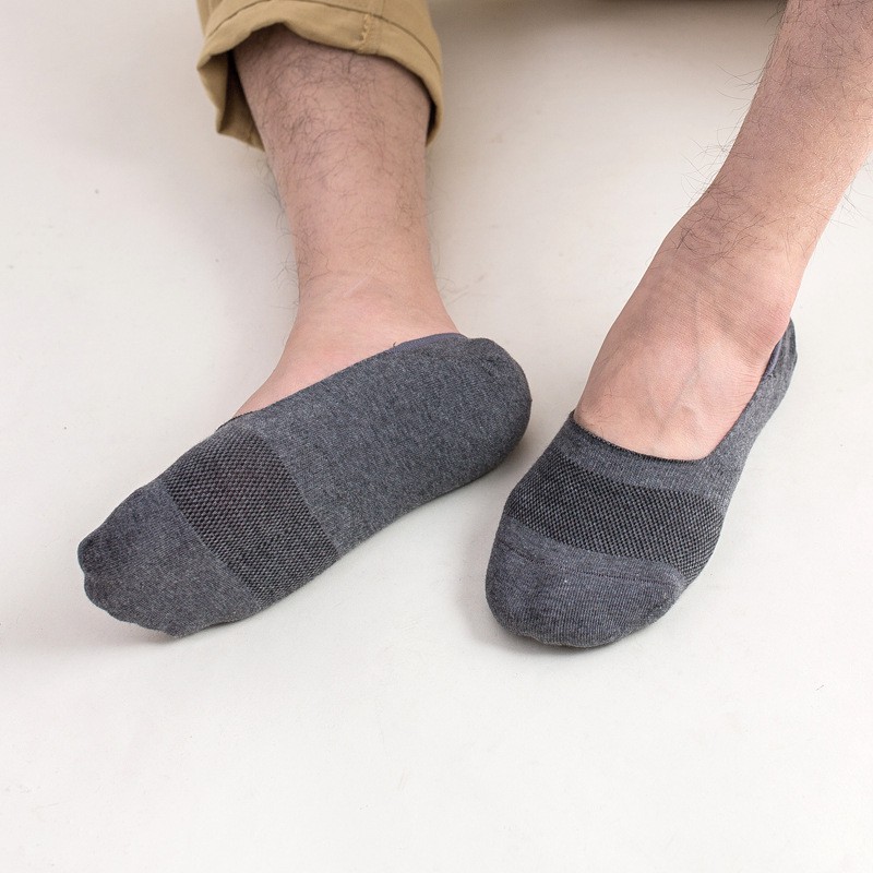 kaos kaki pria serat arang bambu Kaus Kaki Hidden Socks (UNISEX)  W05