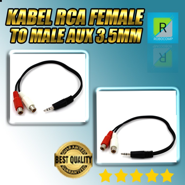 RCA Female to Male Aux 3.5mm