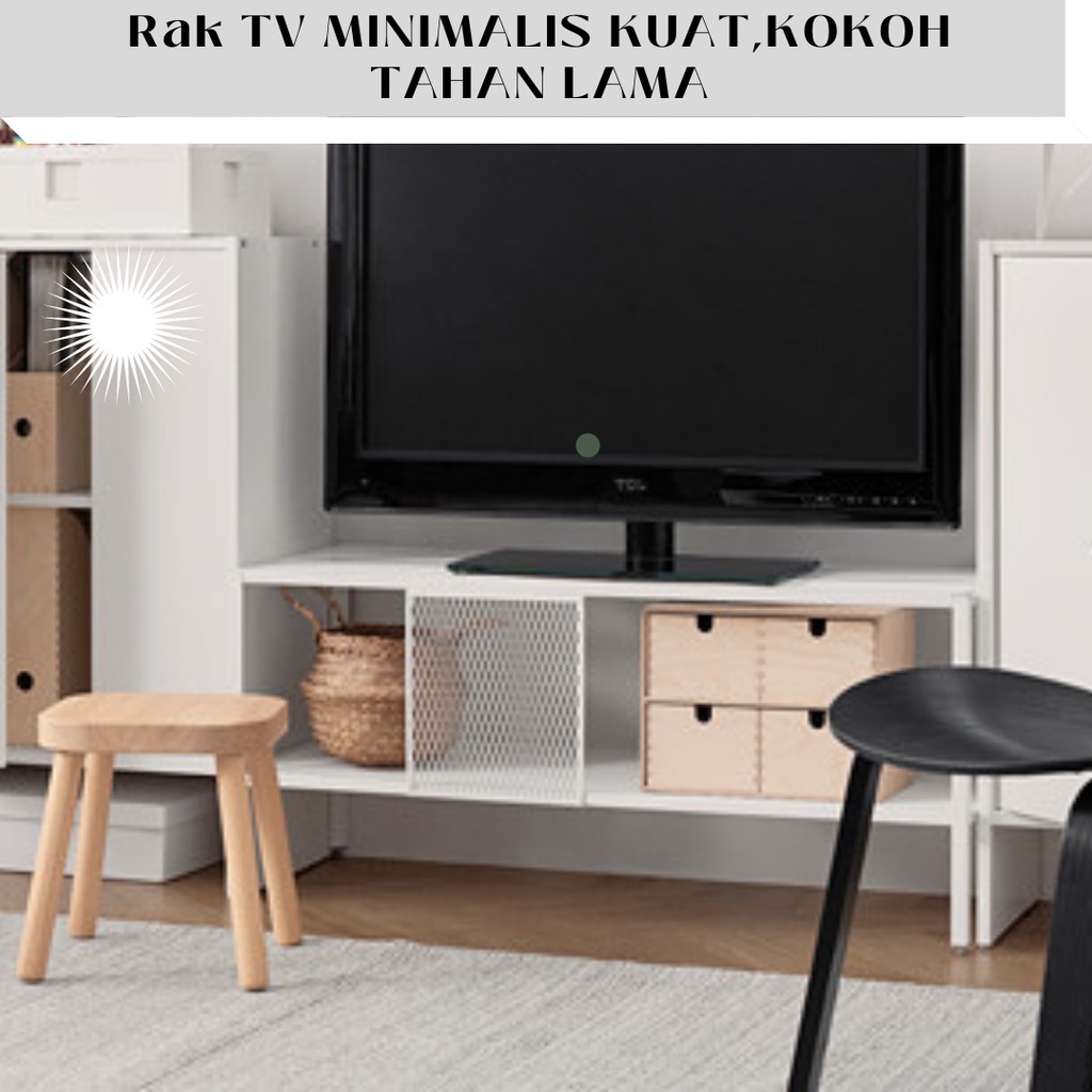 Meja TV kuat kokoh tahan lama/ rak TV minimalis, kekinian, shabby chic,aesthetic, estetik