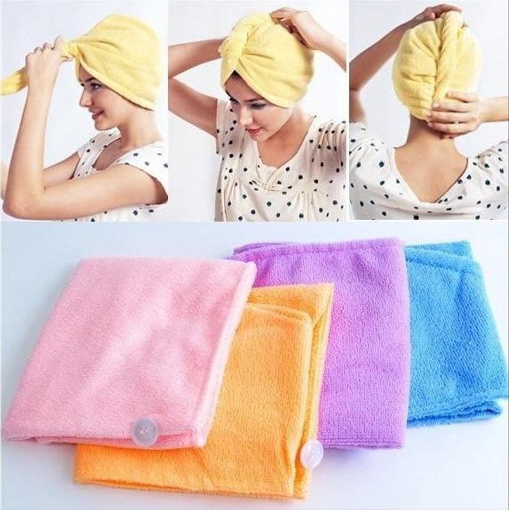 ~ PIYOSHI08 ~ Handuk Rambut Mini Magic Towel Handuk Kepala Keramas Microfiber Praktis Murah AF53