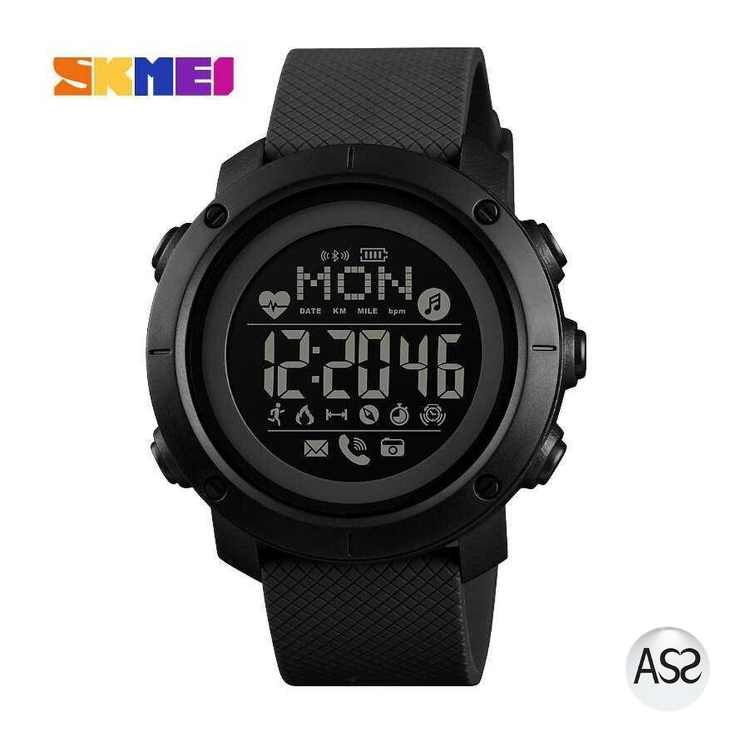 ASS Shop - SKMEI Jam Tangan Smartwatch Pria Bluetooth Compass Heartrate 1512