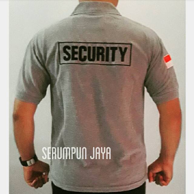 KAOS SECURITY ABU XXL - HARGA KHUSUS XXL KAOS SECURITY ABU - POLO SECURITY ABU BORDIR