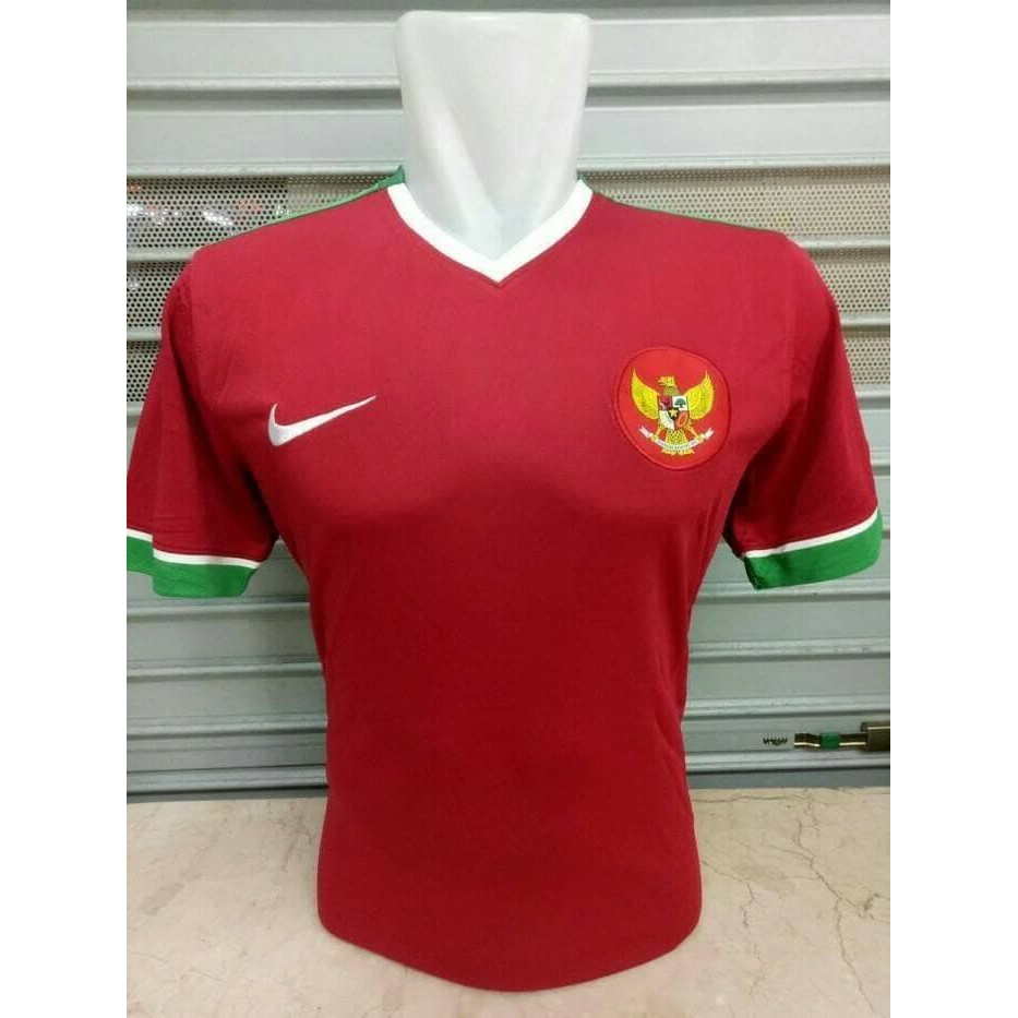 BAJU BOLA / FUTSAL Costum Jersey Timnas Indonesia Home 2016/2017 Grade