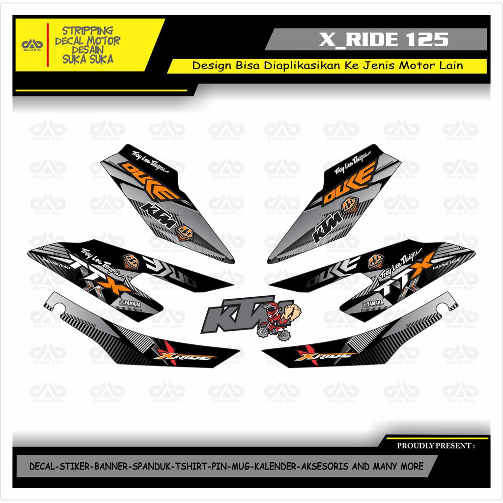 Sticker Striping Yamaha X Ride 125 New striping stiker New Sticker Striping Yamaha X Ride 125 New striping stiker New
