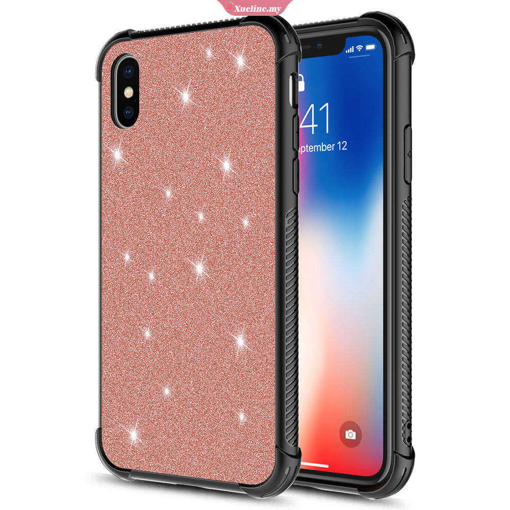 Soft Case Silikon Glitter Bintang Shockproof Cover Iphone 6 7 8 Plus Xs Max Xr Xueling