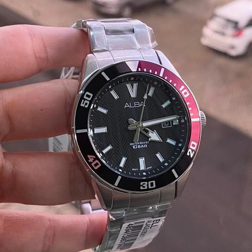ALBA ORIGINAL AG8J35x1 JAM TANGAN PRIA MEN MODEL CLASSIC TANGGAL AKTIF GARANSI RESMI 1 TAHUN