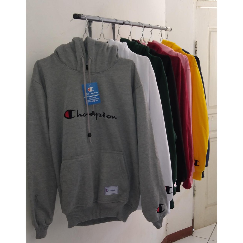 [[ Bayar Di Tempat ]] Jaket  Champion / Sweater Hoodie Champion Abbu Prmium Bahan Tebal