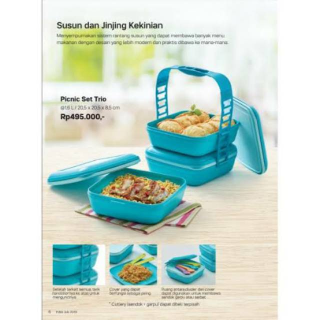 Picnic set trio ( rantang piknik serbaguna)