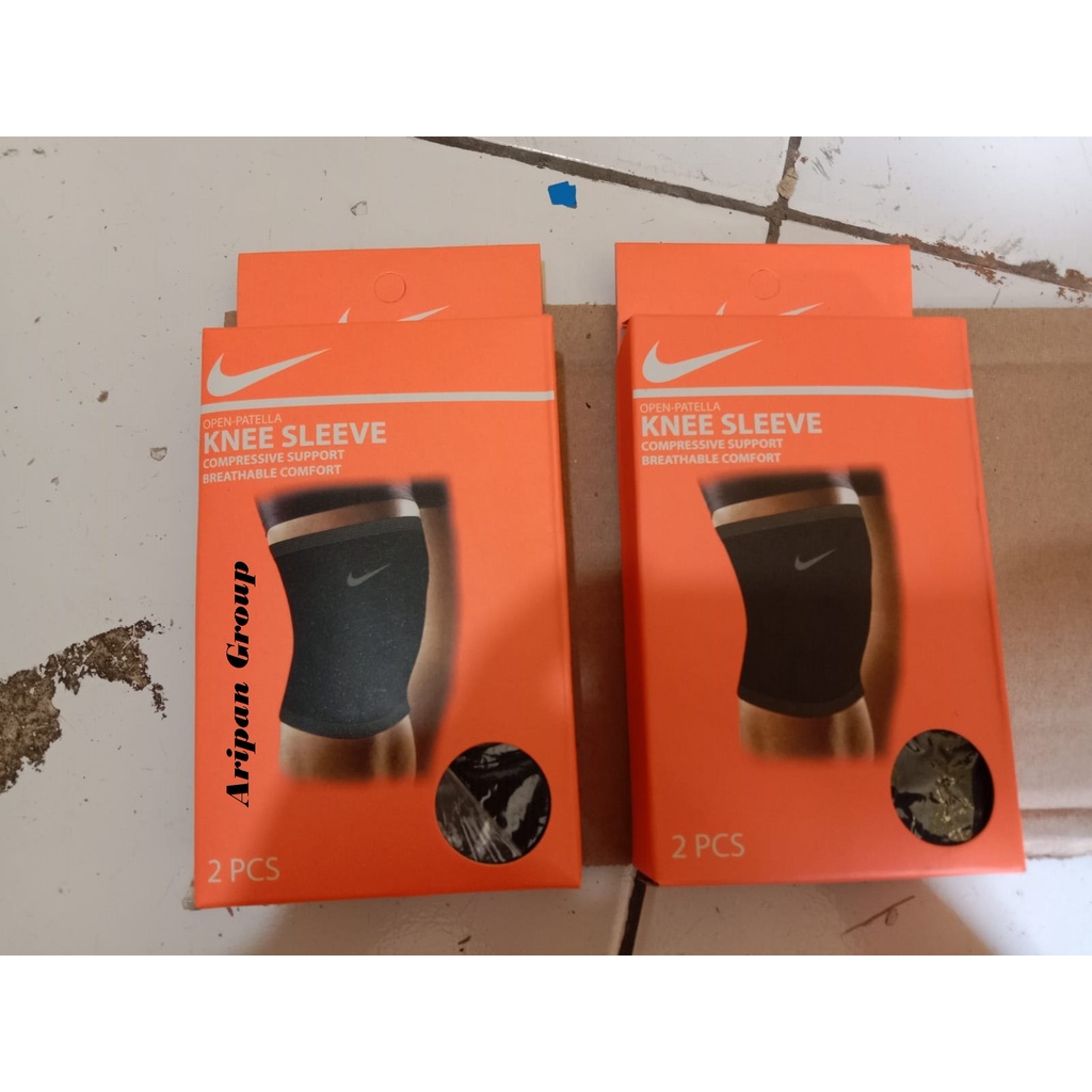 Knee Sleeve Support Nike Lutut Pendek - Deker Lutut Nike Isi 2pcs