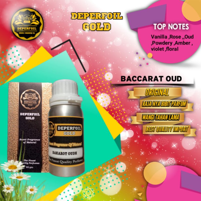Bibit Murni Parfum Baccarat Oud Silk Mood 100 gram Segel By DePerfoil