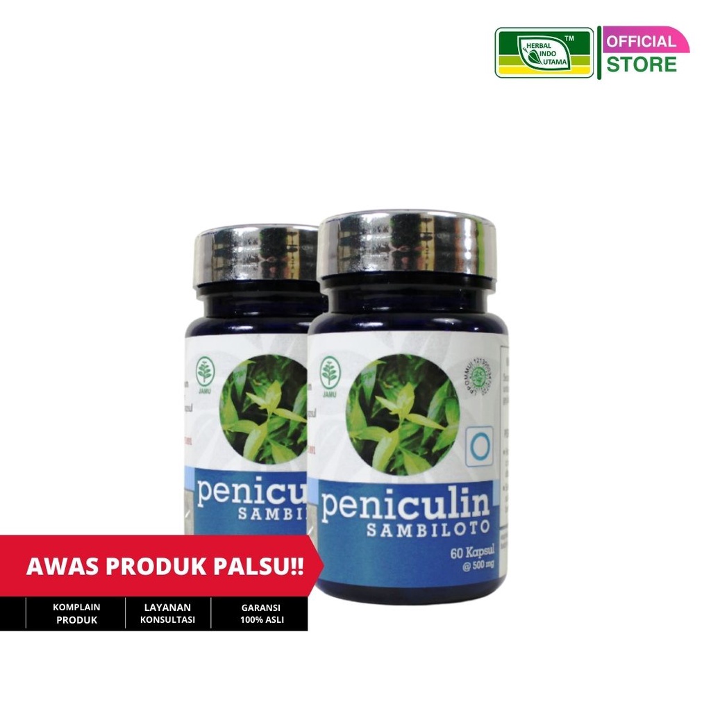 

Hiu Kapsul Ekstrak Sambiloto Peniculin (60Kapsul) Herbal Indo Utama - Kapsul Sambiloto
