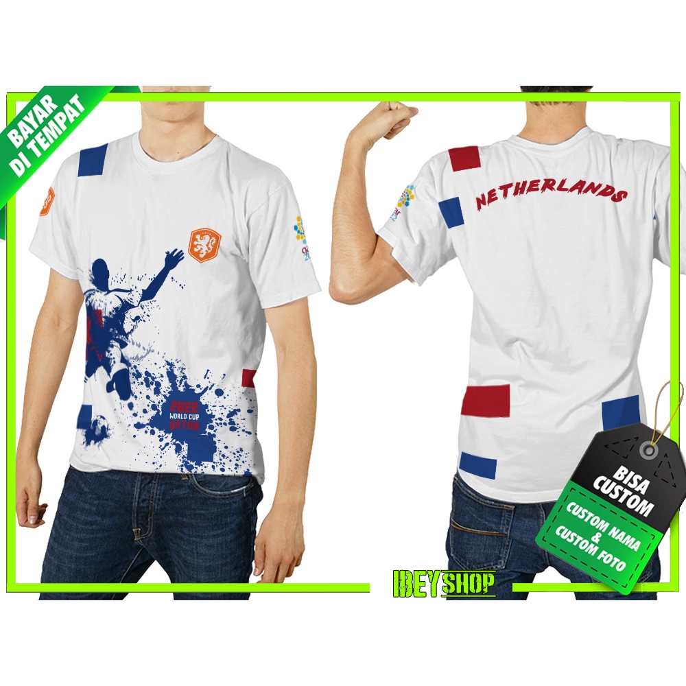 Baju Jersey BELANDA NETHERLANDS PIALA DUNIA 2022 Fullprint Sublime Custom 03