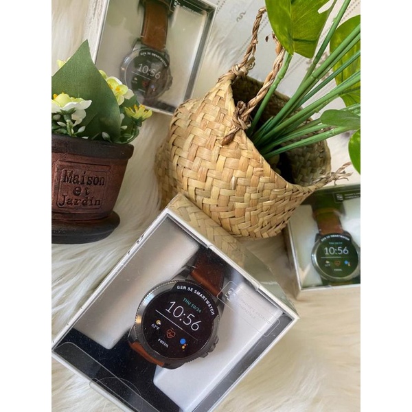 Jam Tangan FossilOriginal Gen 5E Smartwatch FTW4055 Brown Leather New Original