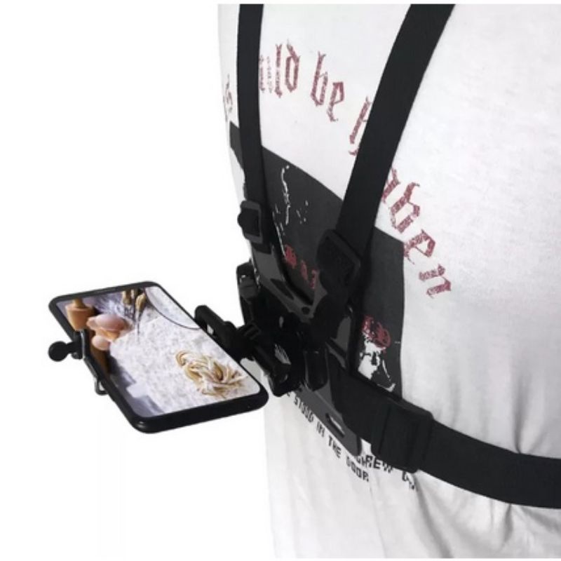 CHEST STRAP HP DAN GOPRO ACTION CAMERA DENGAN TALI STRAP