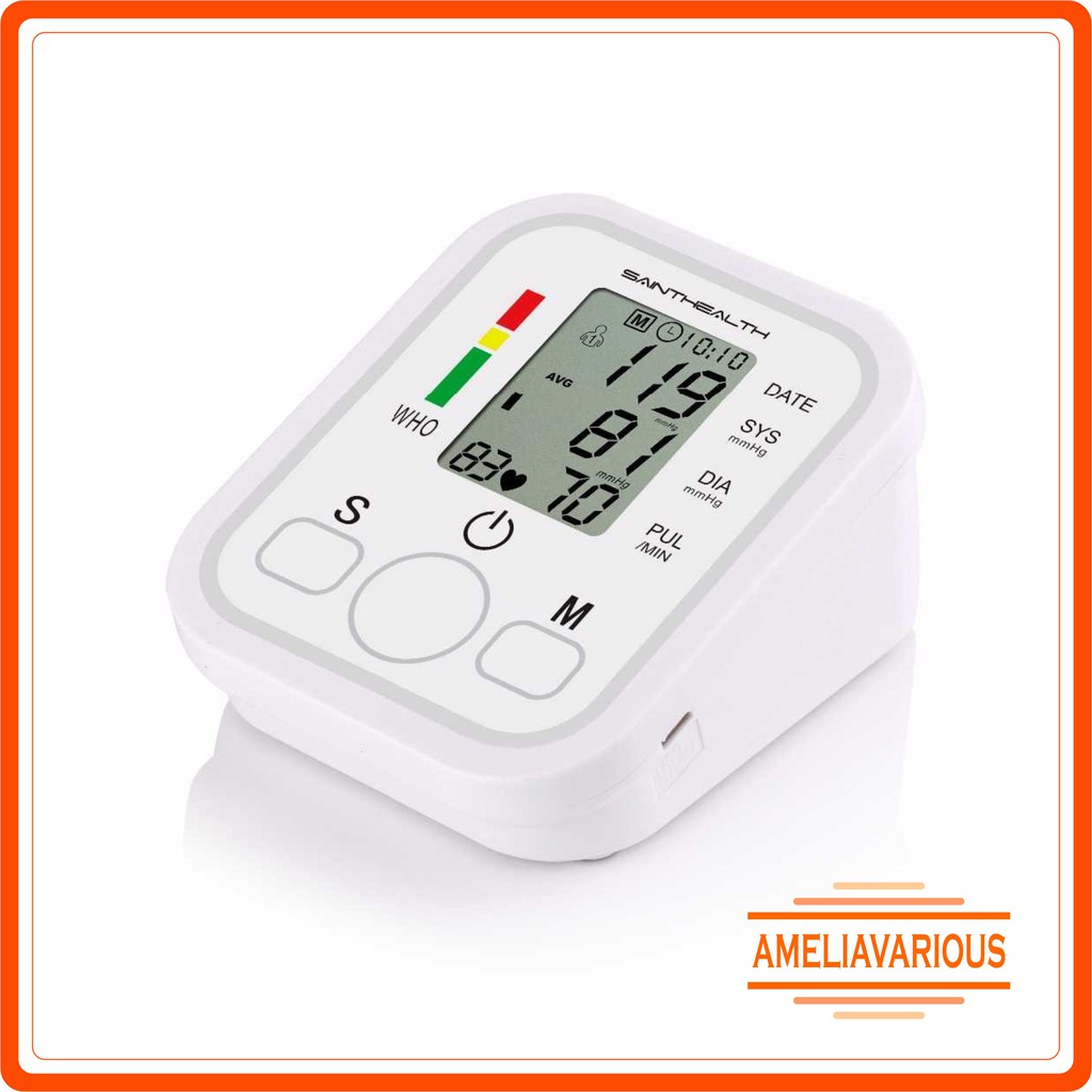 Alat Ukur Tensi Pengukur Tekanan Darah Elektrik Tensimeter Sphygmomanometer with Voice - B869