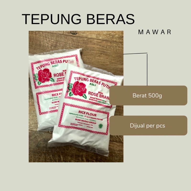 

Tepung beras mawar