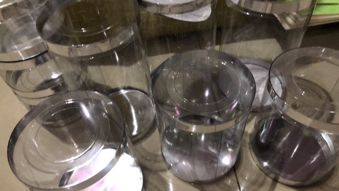 Tabung Mika Plastik Pet - Kaleng - Toples 8x5cm