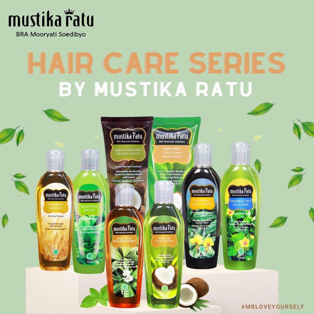 Mustika Ratu Hair Care | Penyubur Rambut Tonic Oil Cem ceman Shampoo Sampo Bilasan Santan Minyak Cendana