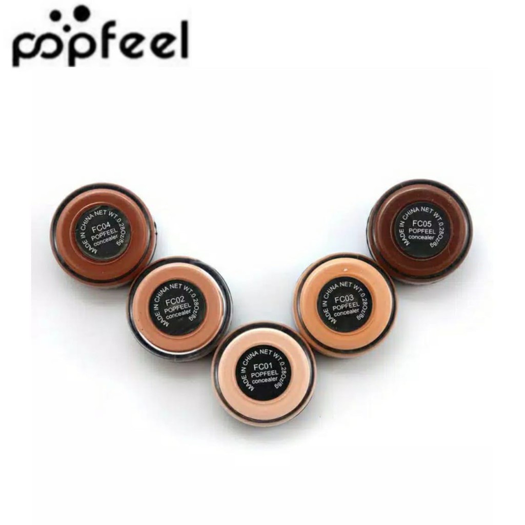 POPFEEL Concealer Full Cover Foundation Make Up Wajah Kosmetik