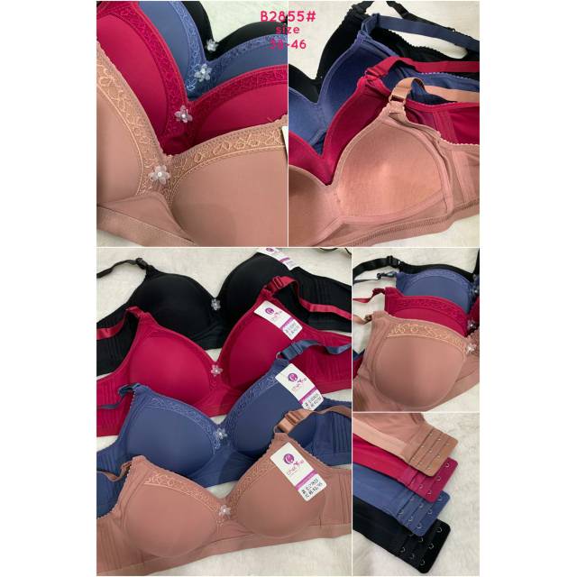 Bra big cup 2855 chelyne bra tanpa kawat