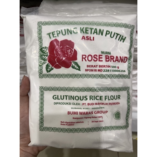 Tepung ketan putih Rose Brand 500gr / glutinous rice flour