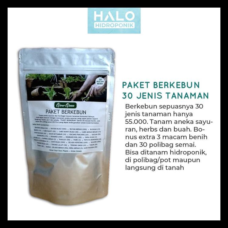 Bibit Benih Sayuran Paket 30 Jenis Tanaman - Best Deal