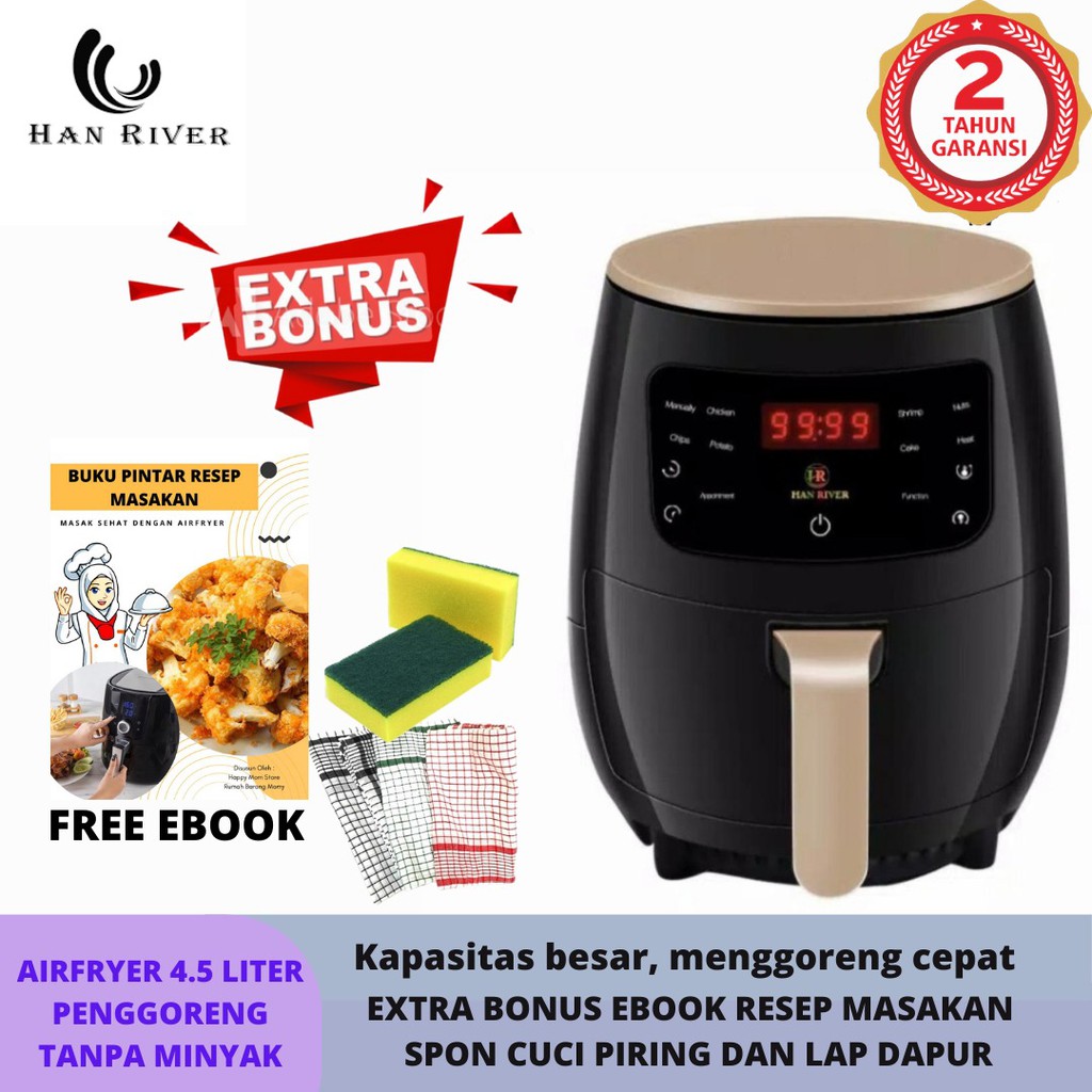 Air Fryer Han River Penggorengan Elektrik Penggorengan Tanpa Minyak Low ...