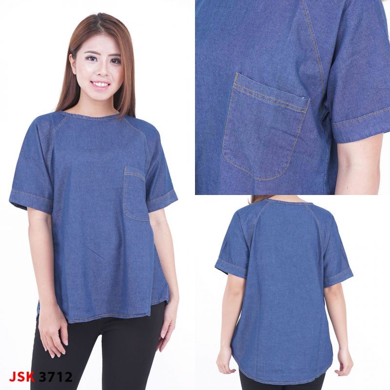 Blouse Jeans Wanita Modis JSK Jeans