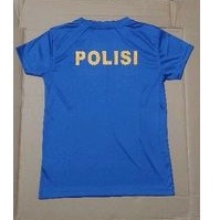 kaos biru polair lengan panjang / airud