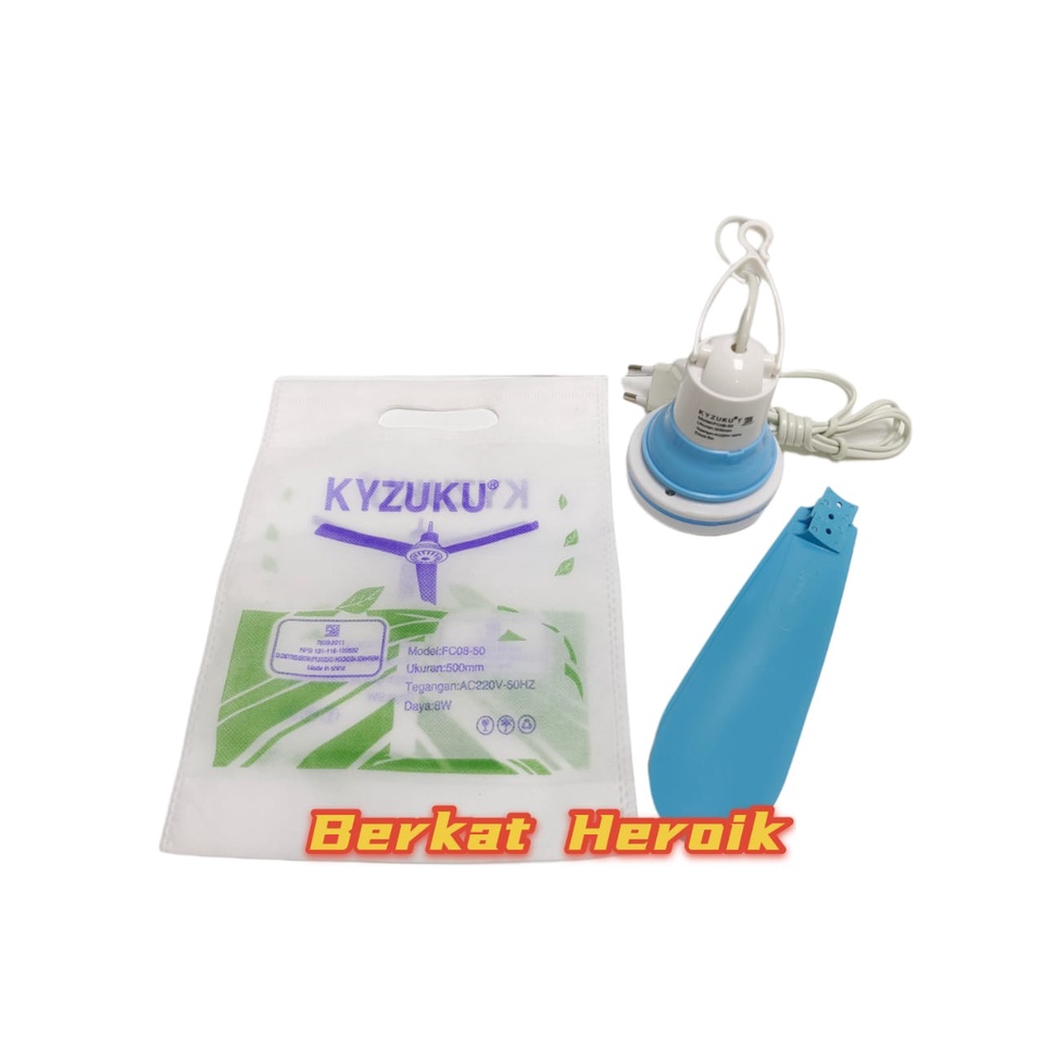 Kipas Angin Gantung Kyzuku 8 watt 3 baling / Kipas mini fan 8 w / Kipas Gantung