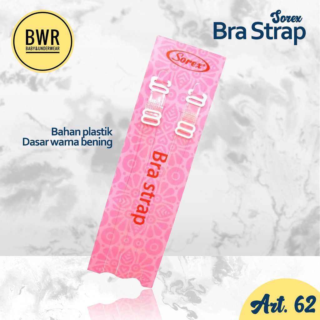 Tali BH Sorex 62 Silicone | Bra Strap BENING Merk Sorex Asli Murah - Bwr